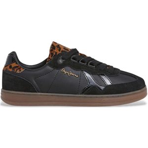 Pepe Jeans - Night Ball - Sneakers - Zwart - Dames - Leer