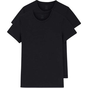 Dagi - Onderhemd - Zwart - 2 Pack - Jersey - Ronde Hals