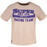 Superdry - Archive Neon Graphic - T-shirt - Beige - Korte Mouwen