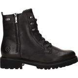 Remonte - Veterboots - Zwart - Dames - Leren Schoen