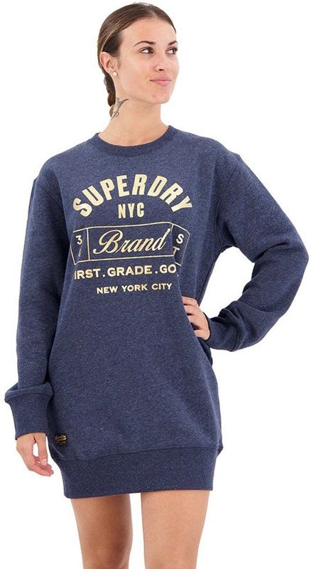 Shirtjurk - Metallic Logo - Ronde Hals - Geribde Boorden - Losse Pasvorm