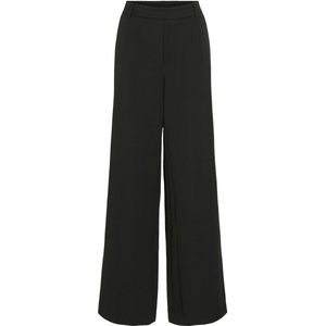 VILA Broek  lichtbeige / zwart