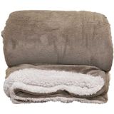 Unique Living - Plaid Lars XL - 220x240 cm - Taupe