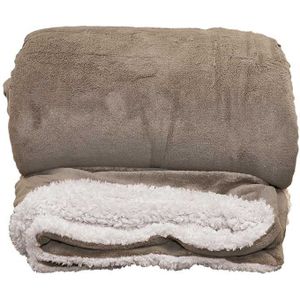 Unique Living - Plaid Lars XL - 220x240 cm - Taupe