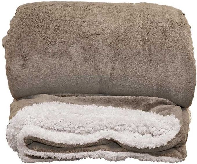 Unique Living - Plaid Lars XL - 220x240 cm - Taupe