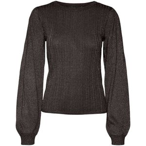 VERO MODA VMTALIA LS O-hals trui, Chocolate taart/Detail: w. Dtm Lurex, XS