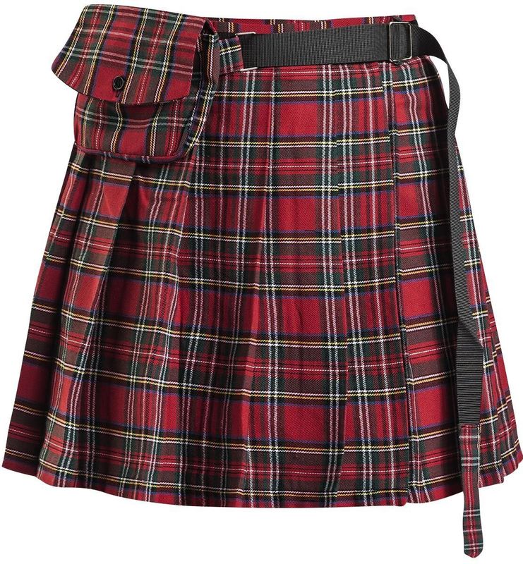Banned - Check It Out Kilt - Korte Rok - Rood