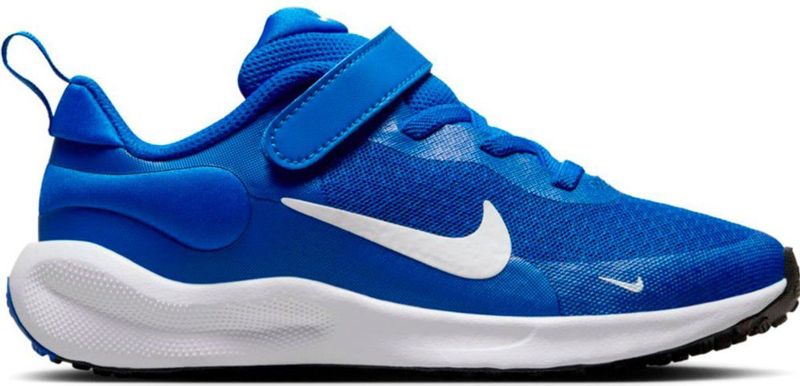 Nike - Revolution 7 - Veterschoenen - Game Royal White Black - Flyknit Bovenmateriaal