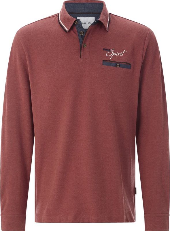 Babista herren Poloshirt Met Lange Mouwen - 44/46 - rood