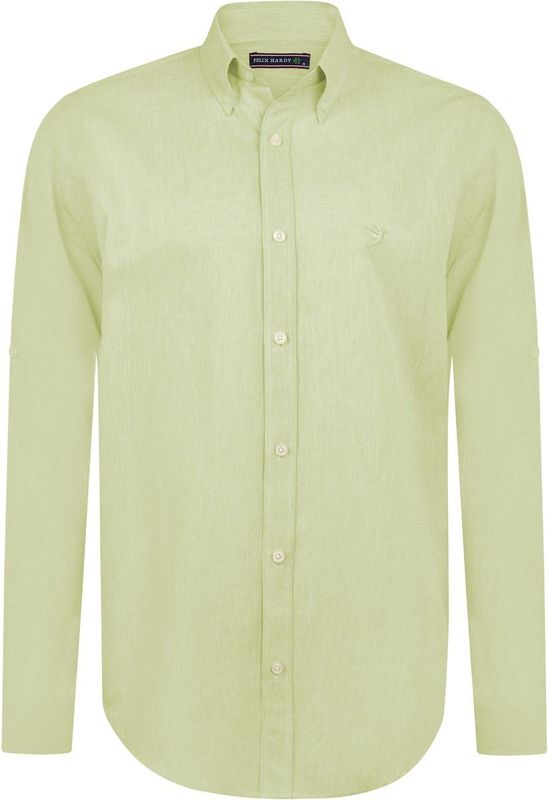 Felix Hardy - Basic Overhemd - Lichtgroen - Katoen Blend