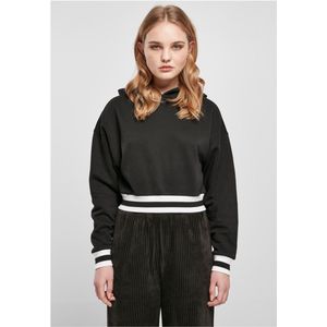 Urban Classics - College Hoodie - Korte Hoodie - Zwart - Katoen