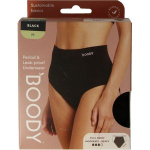 Boody Menstruatieondergoed tailleslip zwart normaal/hevi 1 Stuks