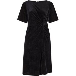 WE Fashion - Curve - Velvet Jurk - Met Glittergaren