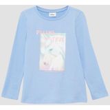 T-shirt - A-vormige Top - Lange Mouwen - Zachte Geborstelde Katoenen Jersey