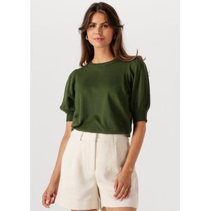 Minus - Liva Knit Tee - Shirt - Donkergroen