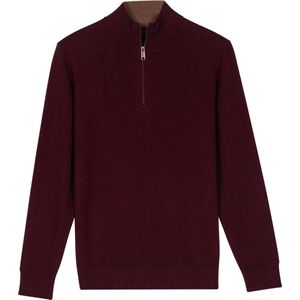 Baileys - Trui - Bordeaux - Fijn Gebreid - Regular Fit - Katoen/Cashmere