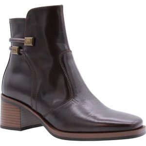 Nero Giardini -Dames - bruin donker - enkellaarzen