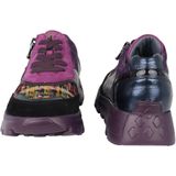 Waldläufer - H-Ajala - Dames Sneaker - Paars - Lakleer en Suède