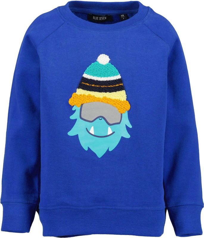 Blue Seven - Sweatshirt - Ultramarijn - Lange Mouwen - 100% Katoen