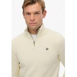 Superdry - M6110706A - Gebreide Trui - Marineblauw - Mao Kraag met Rits