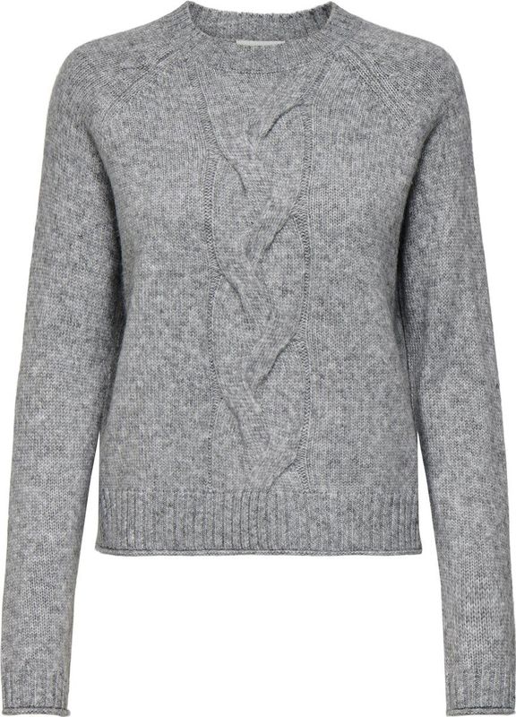 Jacqueline de Yong - Jdysusanna O-neck - Trui - Medium Grey Melange - Dames