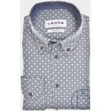 Ledub - HE24209 - Overhemd - Blauw - 100% Katoen