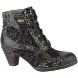 Laura Vita ALCIZEEO 01 Dorian dames veterboots gekleed zwart