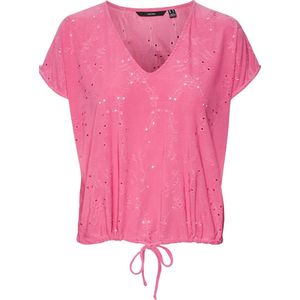 VERO MODA - VMCAMIL CAP SLEEVE TOP - Dames T-shirt - V-Hals - Kapmouwen