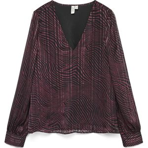 VERO MODA - VMGEBRA GEDNA LS V-NECK TOP - Dames - Blouses