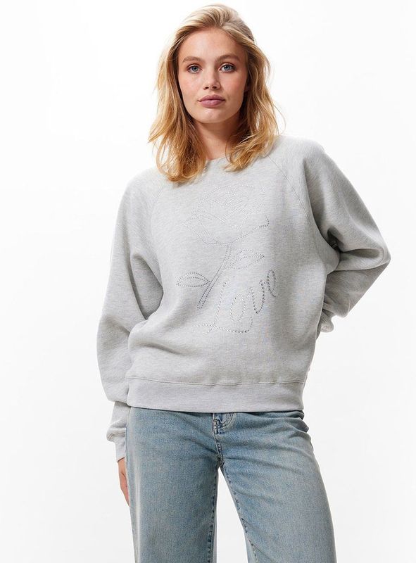 Catwalk Junkie - Sweater - Zacht - Losvallende Pasvorm - Strass Graphic