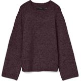 Vero Moda - Vmingrid Ls O-neck Pullover - Bordeaux - Gebreide Trui