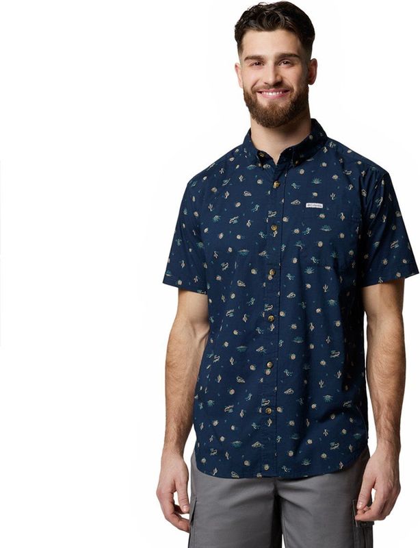 Columbia Heren Rapid Rivers Printed Overhemd