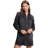 Superdry - Vintage Denim Jurk - Blauw - Korte Mouwen