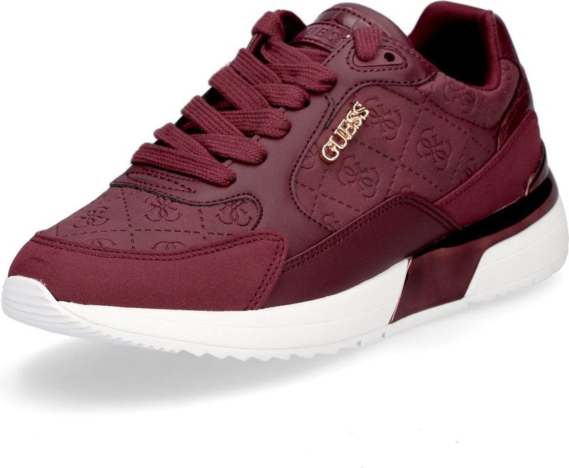 Guess - Moxea 4G Logo - Hardloopschoenen - Rood - Suède