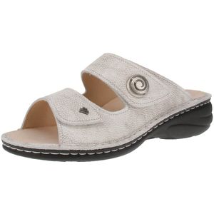 Finn Comfort - Colina - Damesschoenen - Taupe - Leer - Klittenbandsluiting