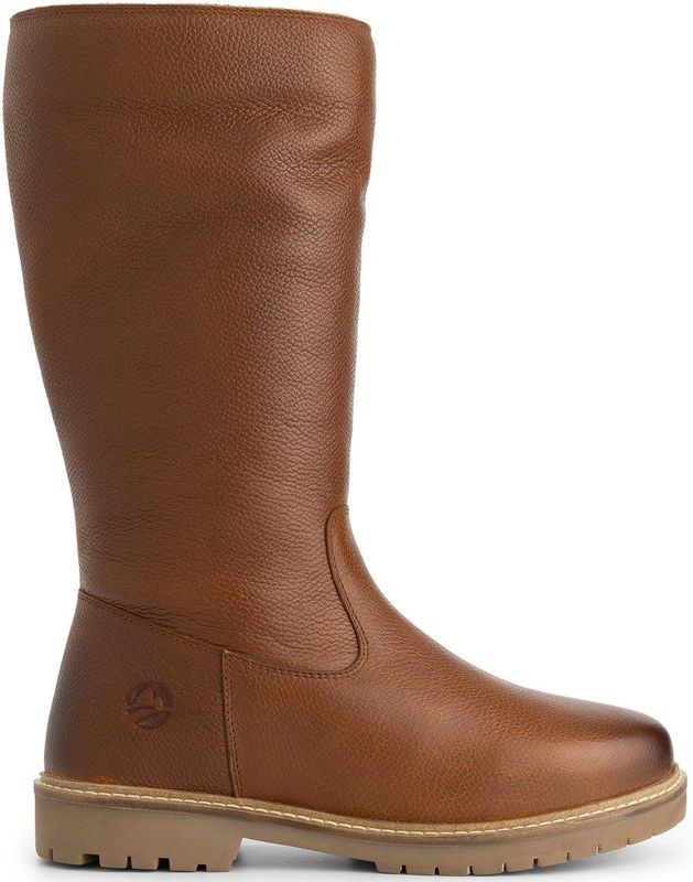 Travelin - Forde - Hoge Laarzen - Cognac - Wolgevoerd