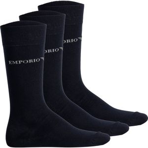 Emporio Armani - 302402-4f254 - Sokken - Zwart - TRIPACK SHORT-Casual Katoen
