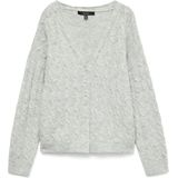 Vero Moda - Vmmarlin Ls V-neck Cardigan - Grijs - Vest