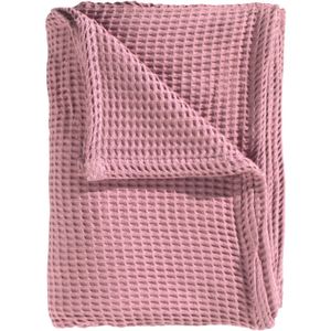 Heckettlane - Wafel-Sprei - Bedsprei 2 Persoons - 240x260 - Roze