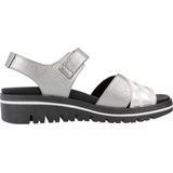 PieSanto - Alfa Wedge Sandal - Sandalen - Grijs - Leer