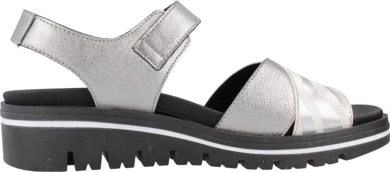 PieSanto - Alfa Wedge Sandal - Sandalen - Grijs - Leer