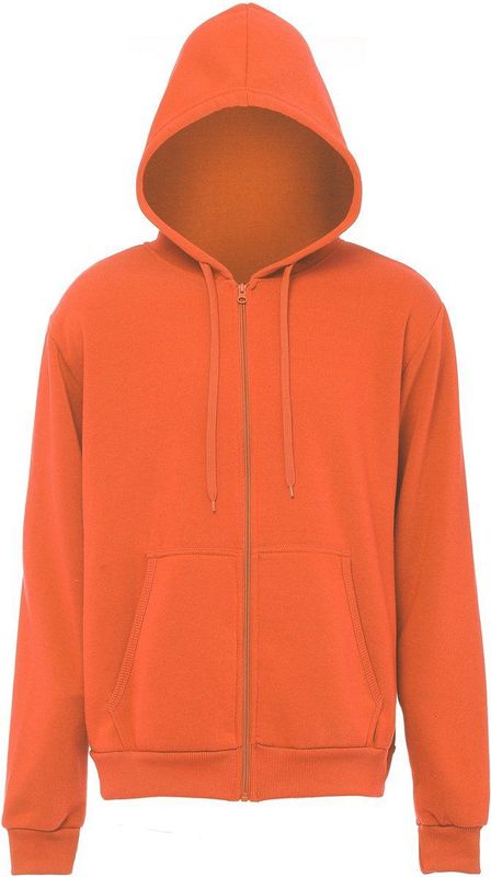 Mo - ATHLSR - Sweatvest - Oranje - Met Capuchon