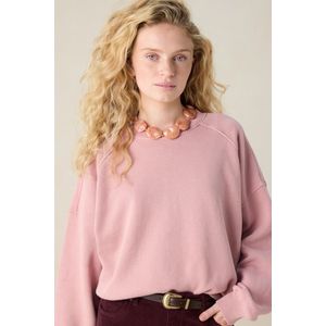 Sissy-Boy - Roze - Sweater - Lange Mouwen - Hoge Ronde Halslijn