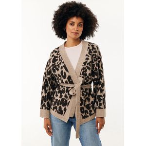 MEXX Kimono  beige / donkerbruin