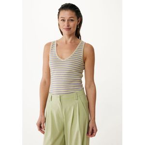 Mexx Knit Top Stripe Lavender Purple Dames - Maat L