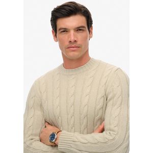 Superdry - Jacob Cable - Gebreide Trui - Ecru