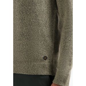 Gebreide trui - Wolblend - Ronde Hals - Melange