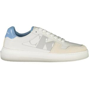 Calvin Klein - Chunky Cupsole Mono - Heren Schoenen - Wit - Leer