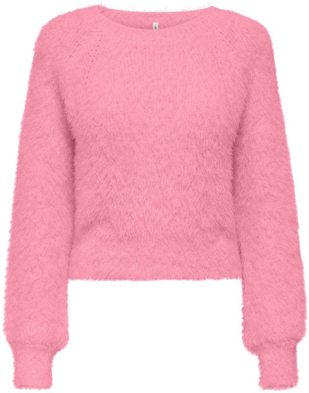 ONLY - ONLLULU LS RIB SHORT O-NECK CC KNT - Gebreide Pullover - Dames