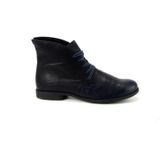 Think! Agrat Kuitlaarzen - Marineblauw - Plantaardig Gelooid Leer - Licht Gevoerd